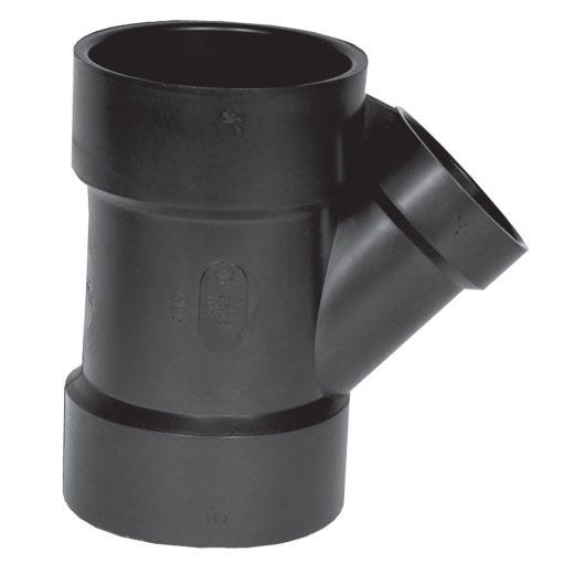 3" x 3" x 2" ABS 45 deg Wye