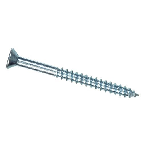#6 x 5/8" Zinc Flat Head Wood Screw-18/Pack