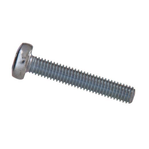 M4 x 0.7 x 45 mm Zinc Pan Head Machine Screw-3/Pack