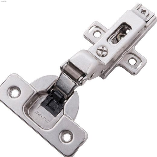 Polished Nickel Soft Close Frameless Inset Hinge