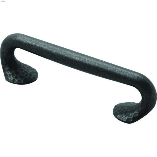 3.78\" Black Iron Craftsman Door Pull\/Handle