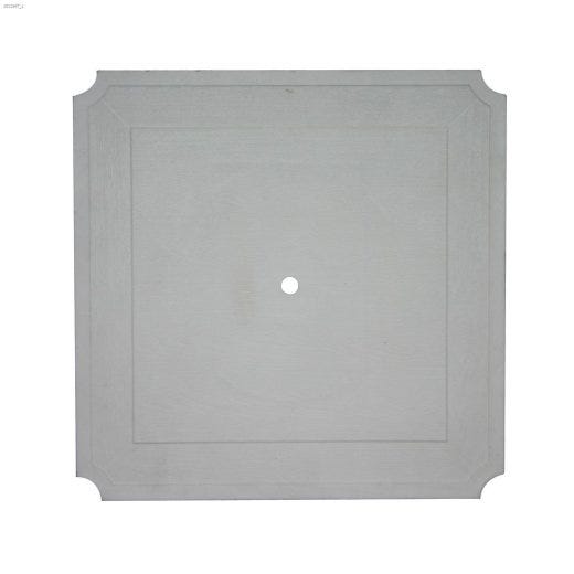 Duraflo 6.624\" x 6.624\" White Surface Series Block Scalloped