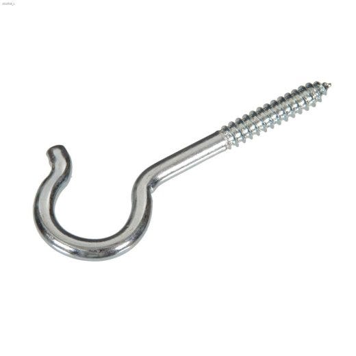 4-1\/8\" Zinc Plated Ceiling Round Screw Hook