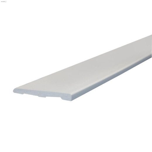 8' x 3-1\/8\" x 5\/16\" White Baseboard Moulding