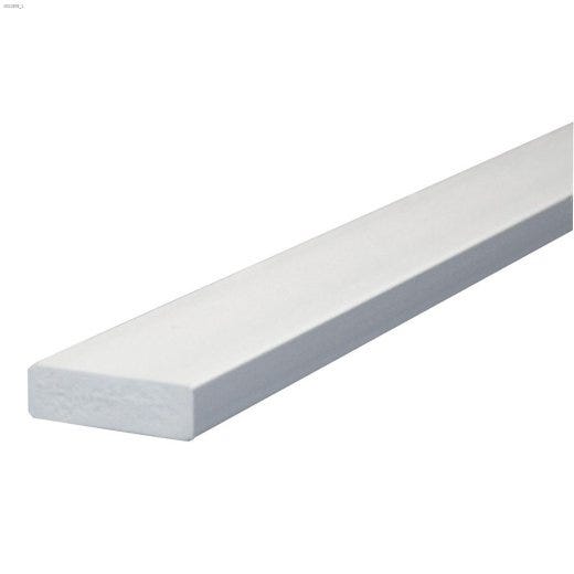 8' x 1-1\/4\" x 3\/8\" White Door Stop Moulding
