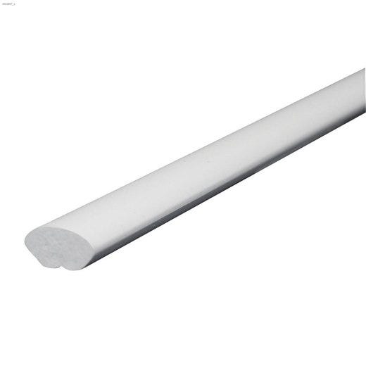 8' x 5\/8\" x 5\/8\" White Quarter Round Moulding