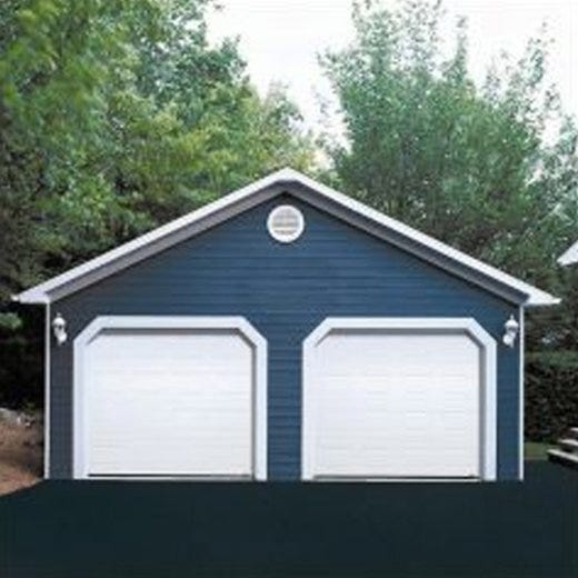 16' x 7' Ice White Dualforce Garage Door