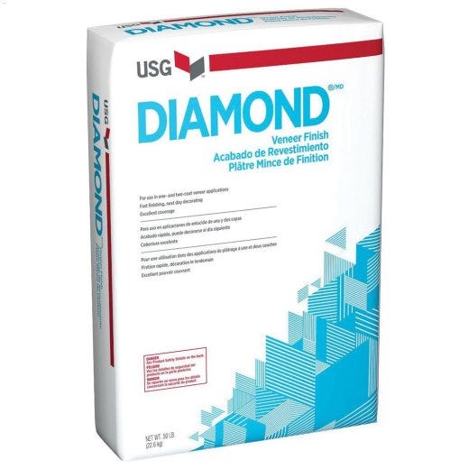 22.7 kg Bag White to Off-White Diamond\u00ae\u00a0 Finish Plaster