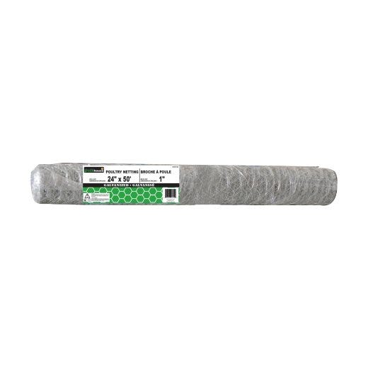 1" x 24" x 50' Hot Dipped Galvanized Poultry Netting