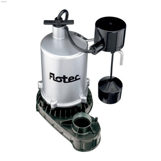 1\/2 HP 115VAC Zinc High Output Submersible Sump Pump