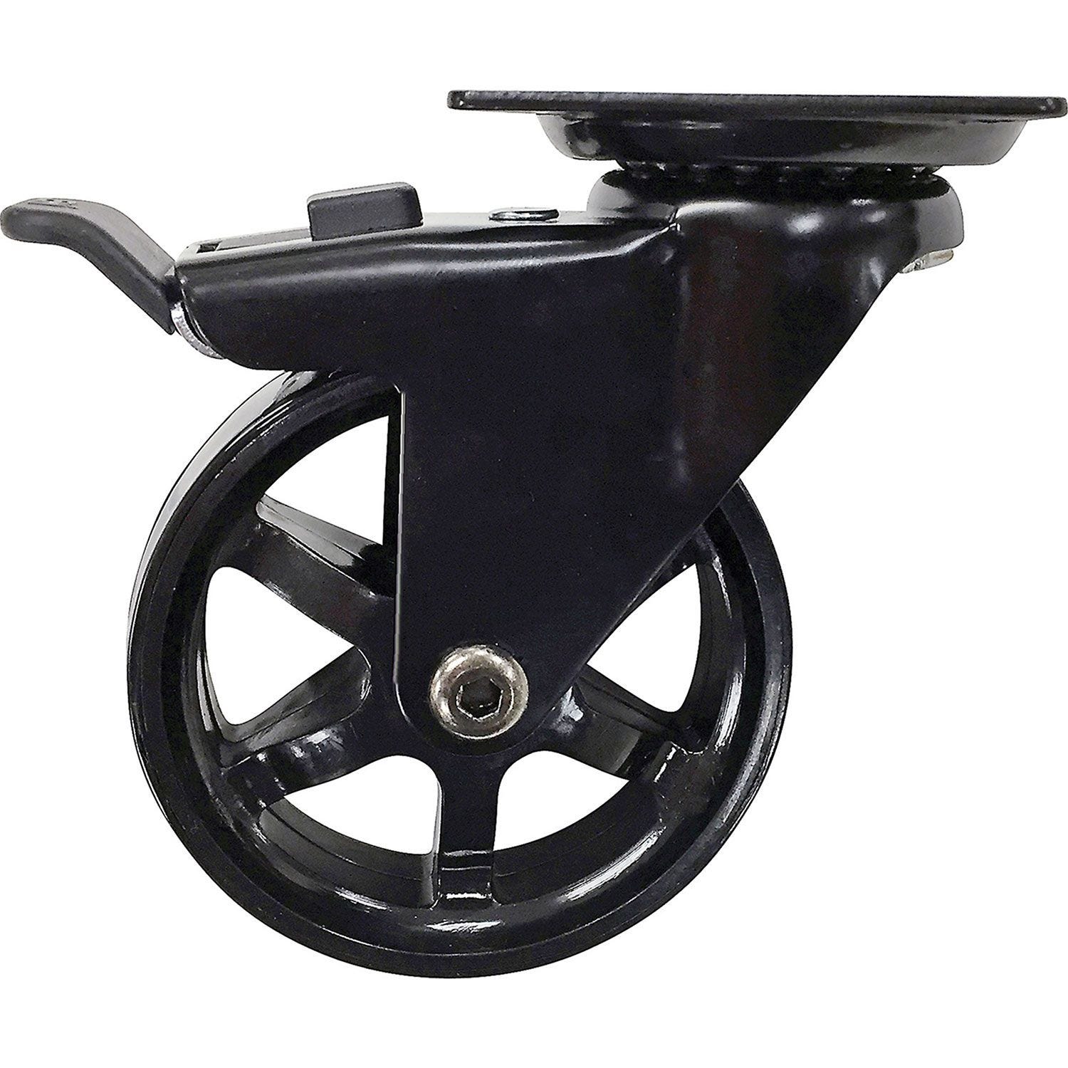 Roulette Pivotante à Plaque Supérieure De 3 Pouces Avec Frein, Accessoire  De Roue TPR Verrouillable Robuste à Faible Bruit, Accessoire De  Remplacement Pour Chariot 