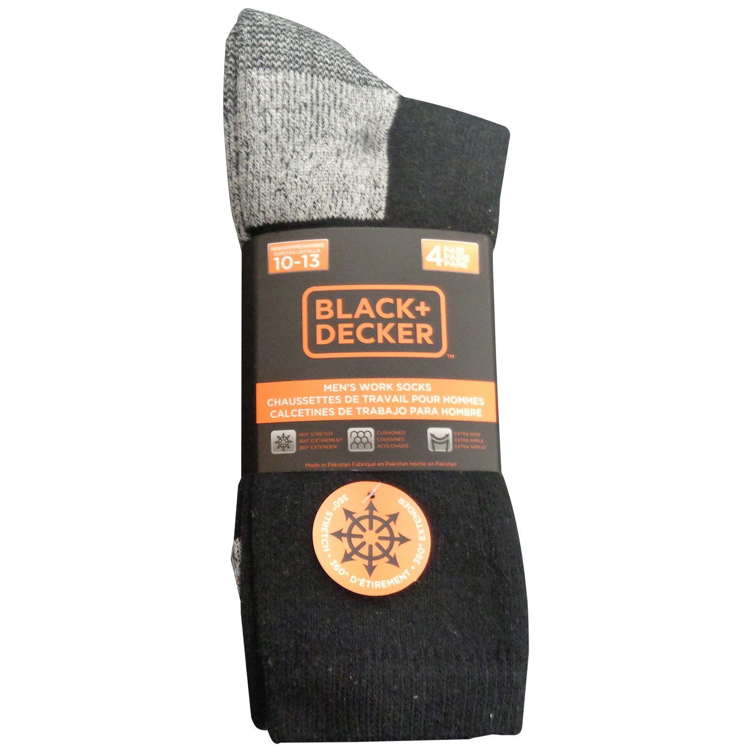 Chaussettes de travail de tous les jours pour homme 4 pqt