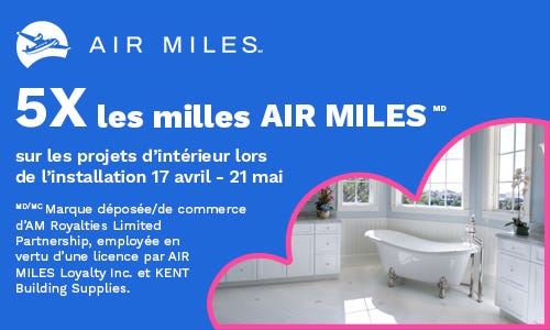 5X sur les projets d'installation intérieure Banner