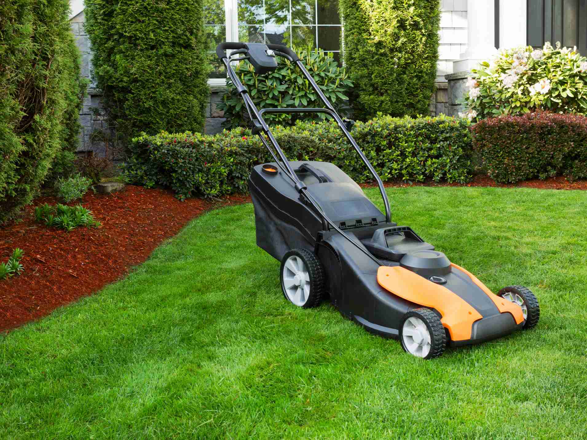 Easy to store online lawn mower