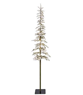 6' Alpine Tree Snowy with 150 Micro LED Lights image