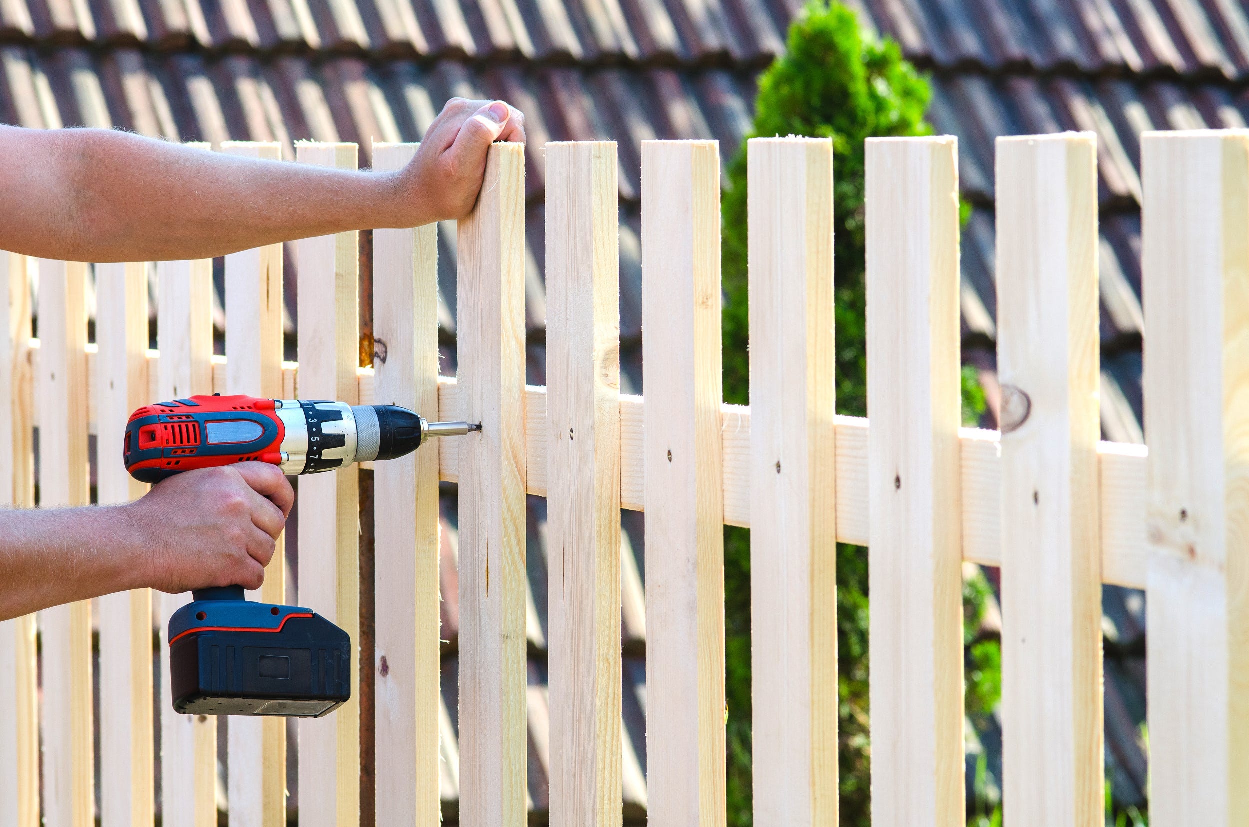 drilling fence boards