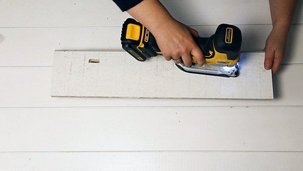 Drill a hole as large as your jig saw blade