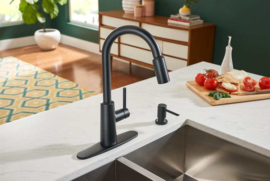 matte black faucet