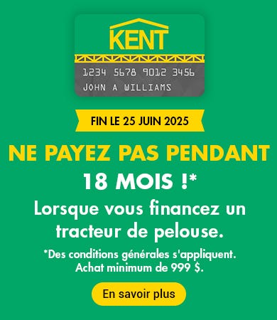 Financing on Lawn Tractors Banner