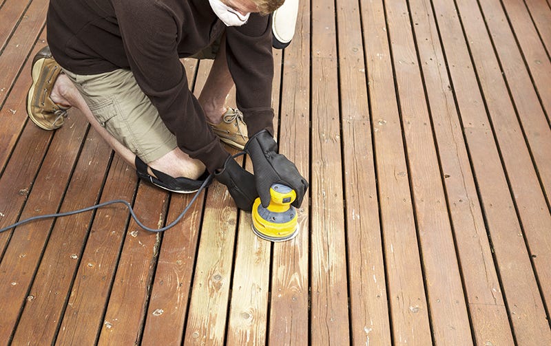 Deck Stain Application