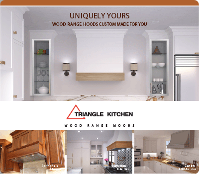 Triangle Kitchen Hoods de gamme en bois
