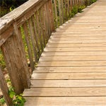 Pressure treated lumber image
